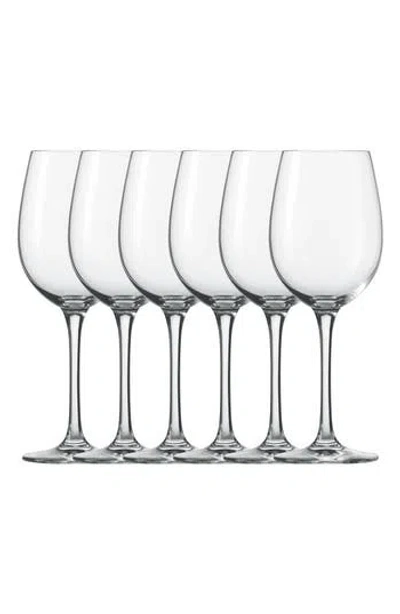 Fortessa Schott Zwiesel Classico Set Of 6 Burgundy Wine Glasses In Clear