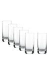 Fortessa Schott Zwiesel Convention Set Of 6 Long Glasses In Clear