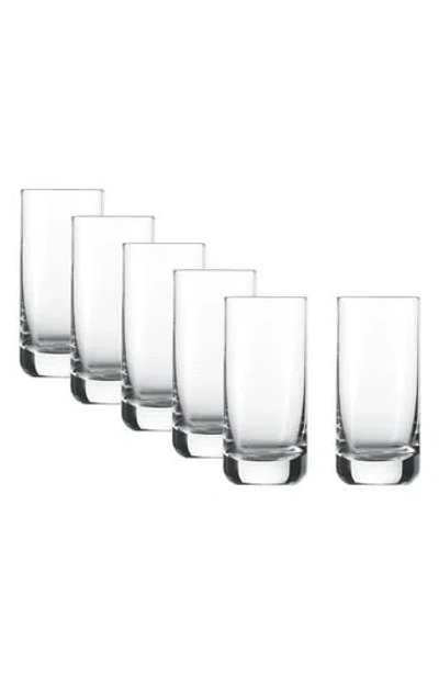 Fortessa Schott Zwiesel Convention Set Of 6 Long Glasses In Transparent