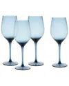 Fortessa Set Of 4 Gala Glass Blue Universal Wine Glasses In Blue