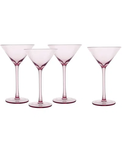 FORTESSA FORTESSA SET OF 4 GALA GLASS PINK MARTINI GLASSES