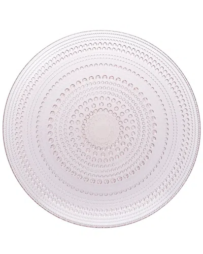 FORTESSA FORTESSA SET OF 4 JUPITER GLASS PINK CHARGER/PLATTER PLATES