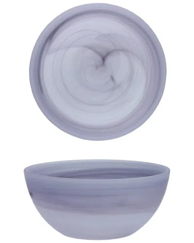 Fortessa Set Of 4 La Jolla Glass Amethyst Cereal Bowls In Purple