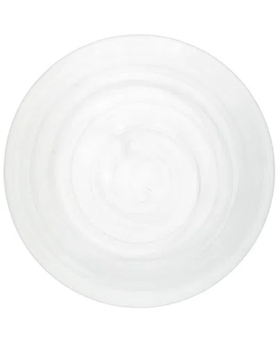 FORTESSA FORTESSA SET OF 4 LA JOLLA GLASS WHITE DINNER PLATES