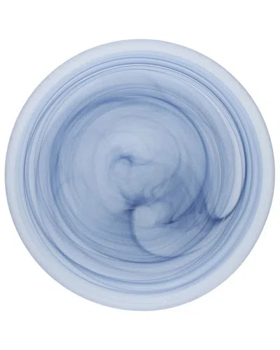 FORTESSA FORTESSA SET OF 4 LA JOLLA INK BLUE GLASS BREAD & BUTTER PLATE