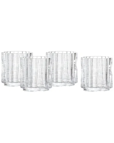 Fortessa Set Of 4 Mahalo Stackable Glasses, 11oz Double Old Fashioned In Transparent