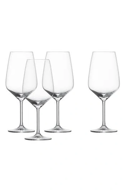 Fortessa Set Of 4 Tulip Claret Wine Glasses In Clear