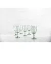 Fortessa Set Of 6 Debutante Glass Sage Goblets In Green