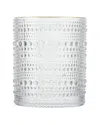 Fortessa Set Of 6 Jupiter Glass Dof Gold Rim Glasses In Gold