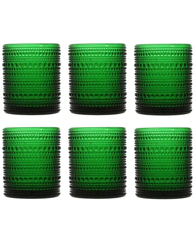 Fortessa Set Of 6 Jupiter Glass Dof Green Glasses