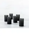 Fortessa Set Of 6 Jupiter Glass Storm Iced Beverage Glasses In Black