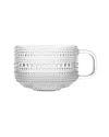 Fortessa Jupiter Clear Tea/cappuccino Cup 13.5oz, Set Of 6
