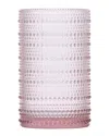 Fortessa Set Of 6 Jupiter Pink 13oz Iced Beverage Glasses In Pink