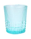 Fortessa Set Of 6 Malcolm 11.5oz Double Old Fashioned Glasses In Blue