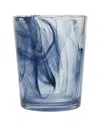 Fortessa Set Of 6 Swirl 11oz Double Old Fashioned Glasses In Blue