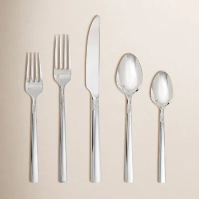 Fortessa Sonia 18/10 Stainless Steel 20 Piece Flatware Set (service For 4), Silver