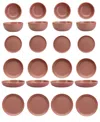 Fortessa Sound Desert Rose 16 Pc. Dinnerware Set, Service For 4 In Desert Rose