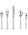 Fortessa Still 18/10 Stainless Steel 5pc Flatware Set (service For 1) In Silver