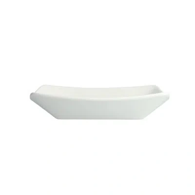 Fortessa Street Eats Boat Dessert Plate In White
