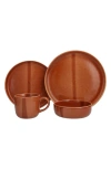 Fortessa Svelte 16 Pc. Dinnerware Set, Service For 4 In Terracotta