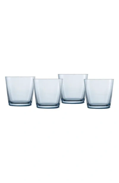 Fortessa Together Set Of 4 Tritan Crystal Double Old Fashioned Glasses In Blue