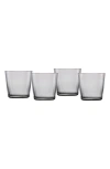 Fortessa Together Set Of 4 Tritan Crystal Double Old Fashioned Glasses In Graphite