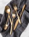 Fortessa Velo Brushed Gold Plated Stainless Steel 20-piece Flatware