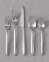 Fortessa Velo Brushed Stainless Steel 20-piece Flatware Set In Gray