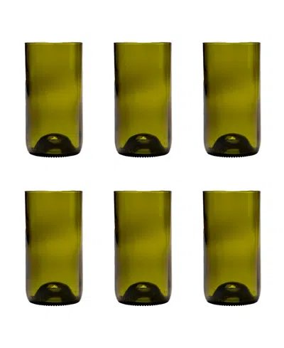 Fortessa Vintage Water Glass 16oz In Olive Green