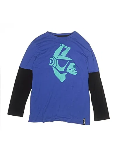 Pre-owned Fortnite Kids'  3/4 Sleeve T-shirt In Blue