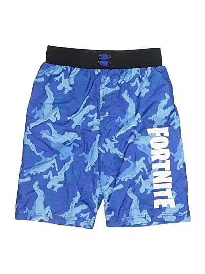 Pre-owned Fortnite Kids'  Board Shorts In Blue