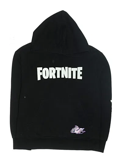 Pre-owned Fortnite Kids'  Pullover Hoodie In Black