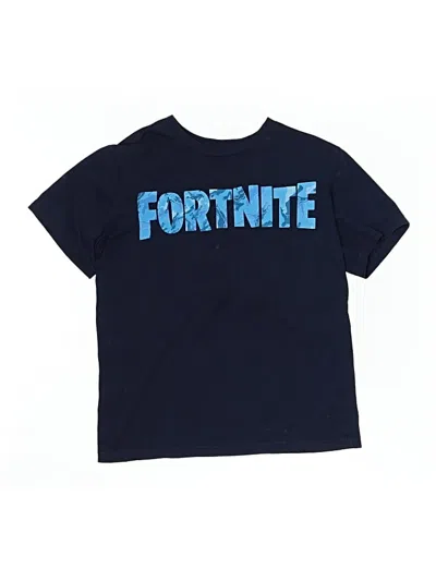 Pre-owned Fortnite Kids'  Short Sleeve T-shirt In Blue