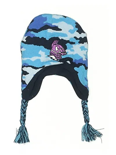 Pre-owned Fortnite Kids'  Winter Hat In Blue