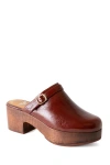 Fortress Abby Platform Clog In Burgundy
