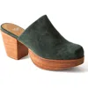 Fortress Ava Clog Mule In Pine Suede