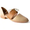 Fortress Carmen Cutout Oxford In Cream + Scotch