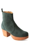 Fortress Charli Platform Clog Boot In Pine Suede