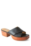 Fortress Frankie Platform Clog Sandal In Black