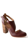 Fortress Luna Naya Asymmetric Cutout Pump In Burgundy