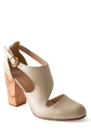 Fortress Luna Naya Asymmetric Cutout Pump In Champagne
