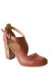 Fortress Luna Naya Asymmetric Cutout Pump In Chocolate