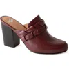 Fortress Marnie Loafer Mule In Burgundy