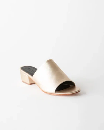 Fortress Rachel Block Heel Sandal In Gold