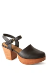 Fortress Willow Mary Jane Platform Clog In Black
