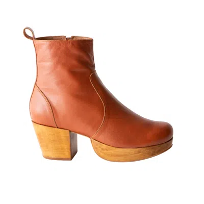 Fortress Women's Brown Charli Clog Boot Whiskey Nappa