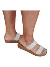 Fortune Dynamic Follow Me Sandals In White In White