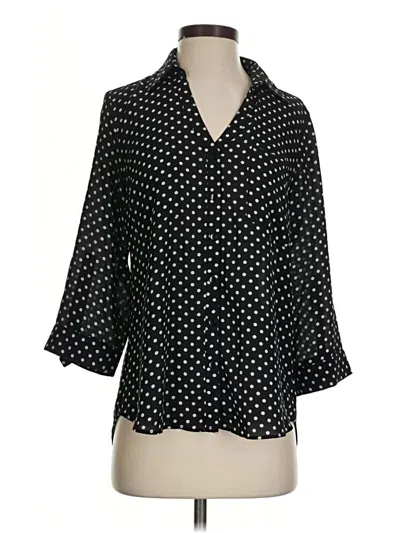 Pre-owned Fortune + Ivy 3/4 Sleeve Blouse In Black