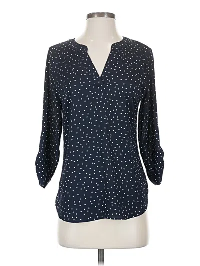 Pre-owned Fortune + Ivy 3/4 Sleeve Blouse In Blue