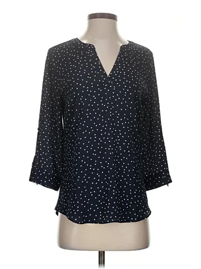 Pre-owned Fortune + Ivy 3/4 Sleeve Blouse In Blue